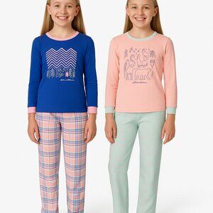 Eddie Bauer Kids 4-piece Pajamas, Light Pink